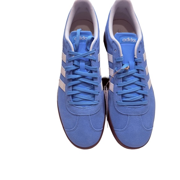 Adidas VL Court 2.0 Men’s Sneakers. Blue W/ White Stripes Gum Soles Sz 12 NEW! - Picture 2 of 14